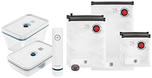ZWILLING Fresh & Save Vakumlu Başlangıç Seti, Cam, 8 Parçalı, Kutu, Pompa ve Torba Dahil, La Mer