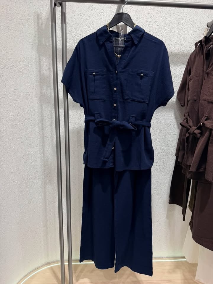 KETEN KISA KOL KUŞAKLI TAKIM 