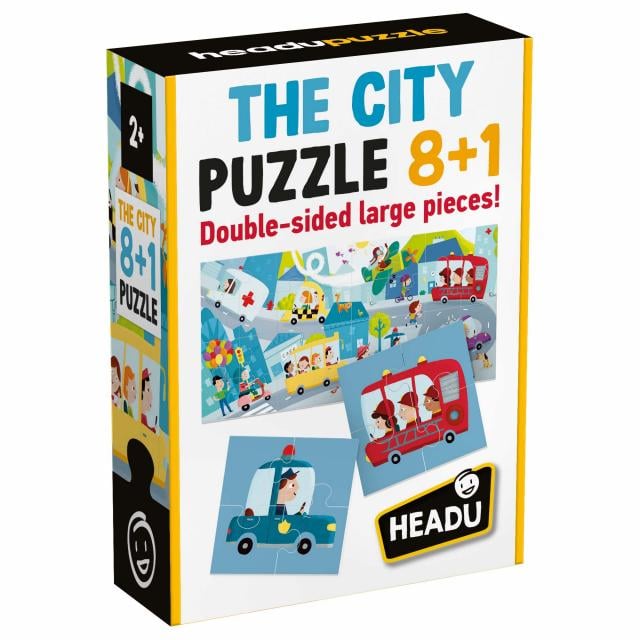  HEADU PUZZLE 8+1 CITY (2-5 YAŞ)