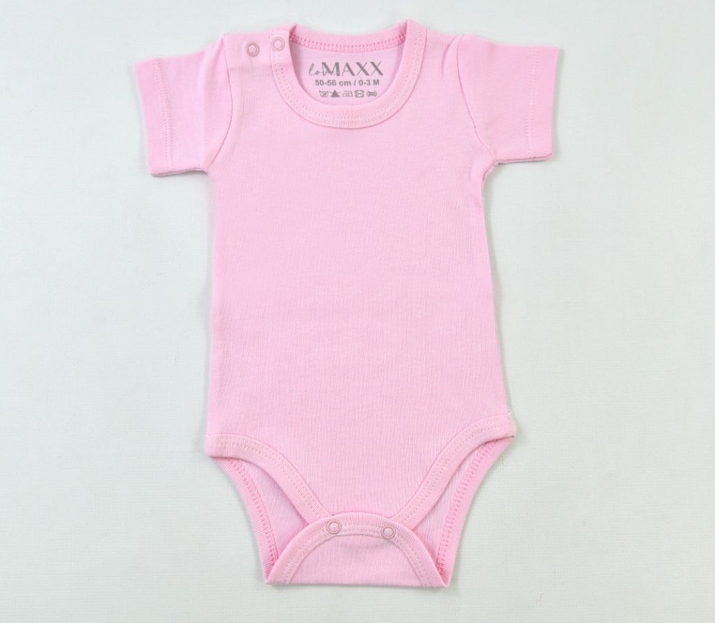 Çıtçıtlı Kısakollu Body Pembe
