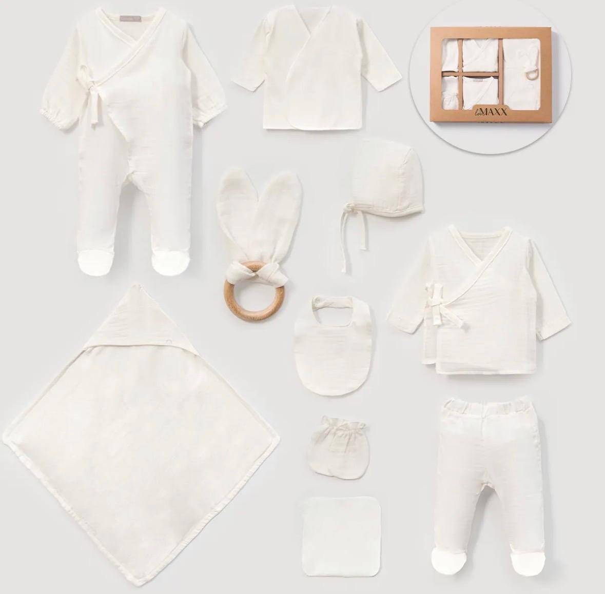 Ekru Müslin Premium 10'lu Set