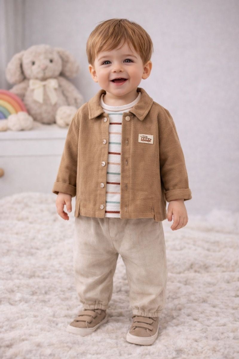 Erkek Bebek Ceketli Premium Takım 6-24 Ay