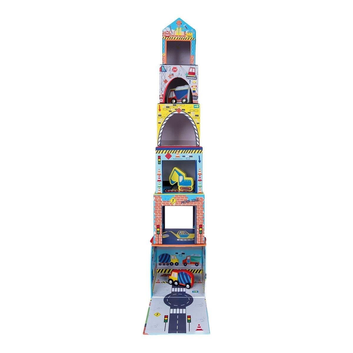 Floss & Rock Ahşap Figürlü Küpler / Constructıon