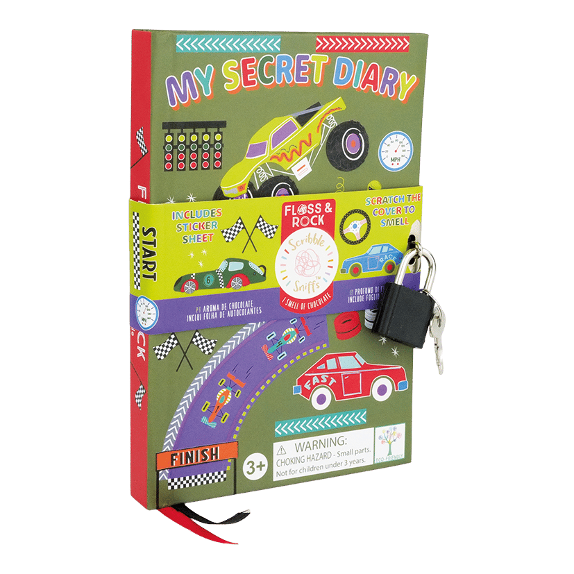 FLOSS & ROCK Kokulu Kilitli Günlük / Cars