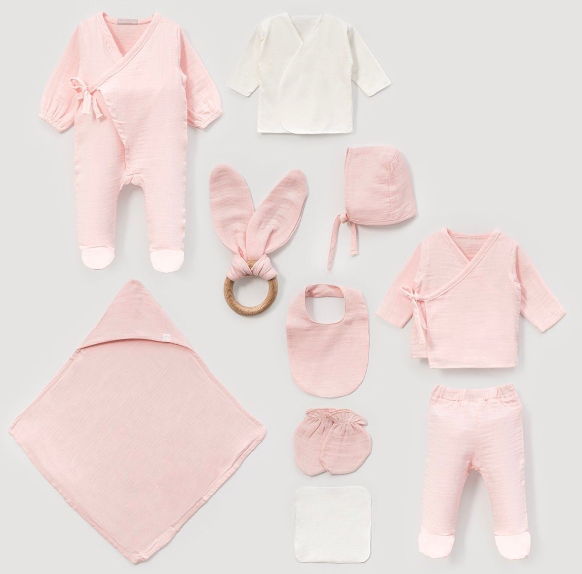 Kız Bebek Müslin Premium 10'lu Set