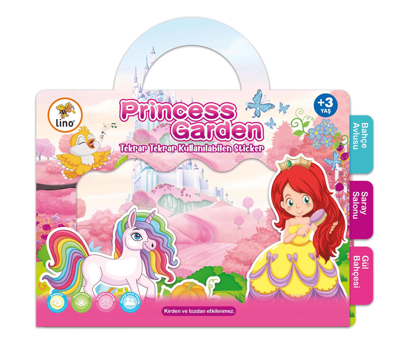 LİNO TEKRAR TEKRAR KULLANILABİLEN STICKER PRINCESS GARDEN