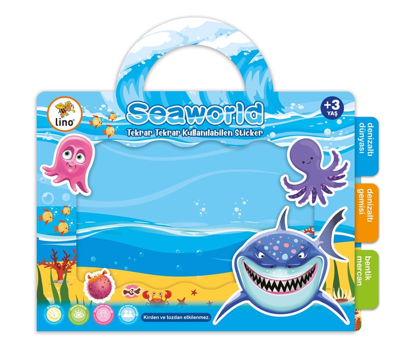 LİNO TEKRAR TEKRAR KULLANILABİLEN STICKER SEAWORLD