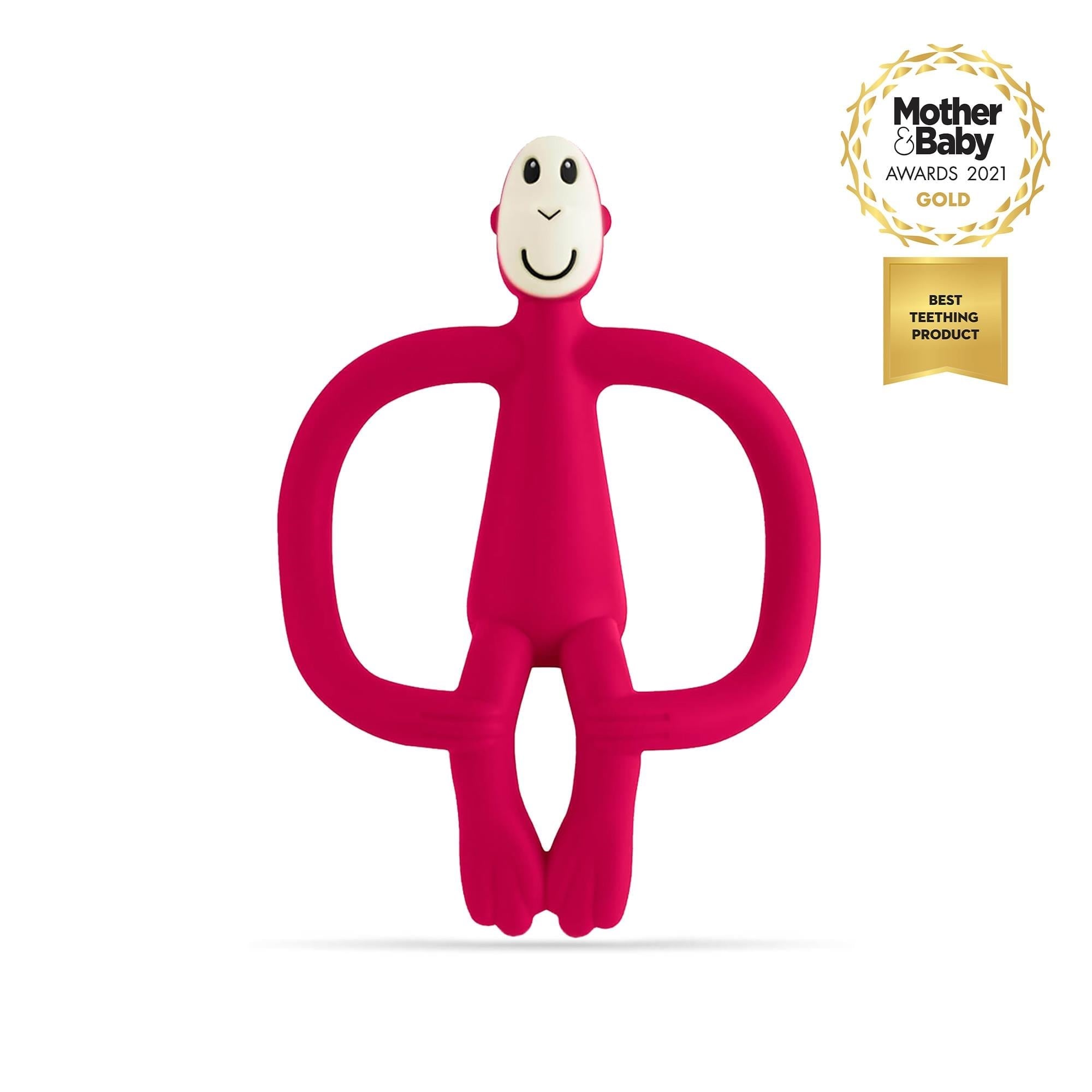 Matchstick Monkey Silikon Diş Kaşıyıcı/ Monkey (Kirmizi)