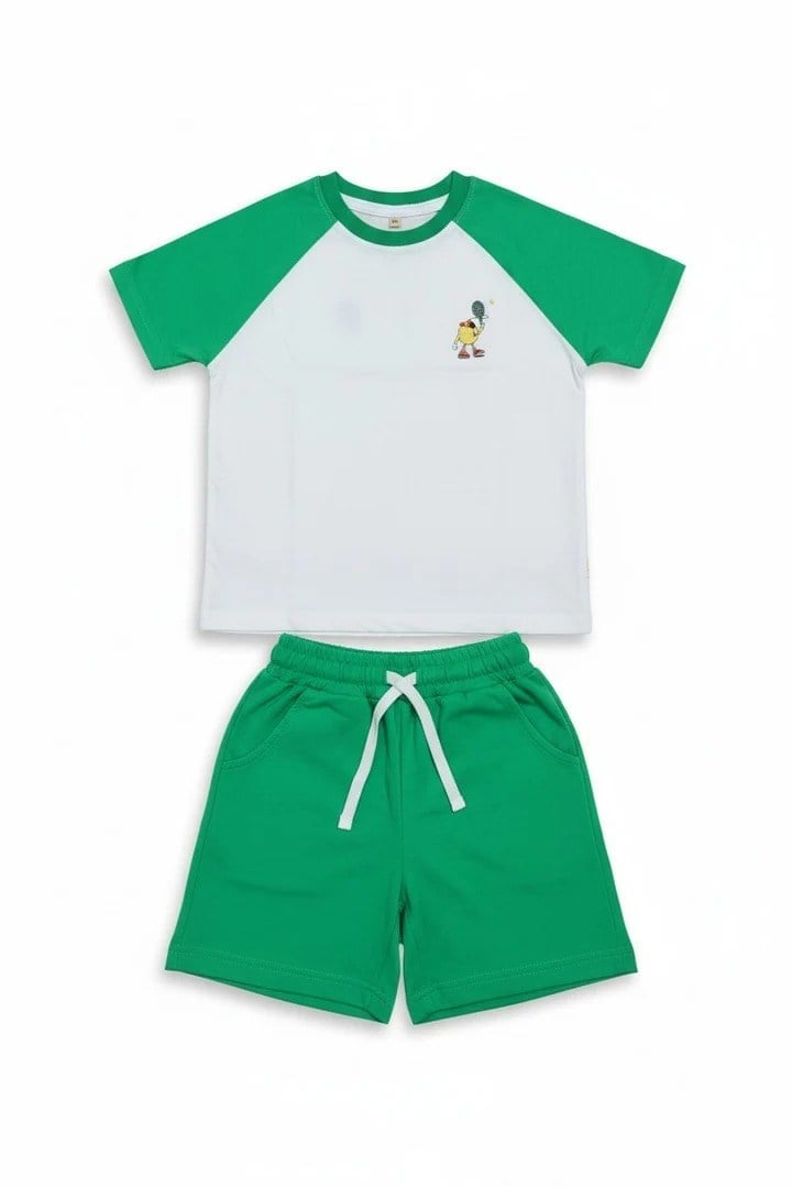 Oversize Tshirt-Şort Takım Tennis