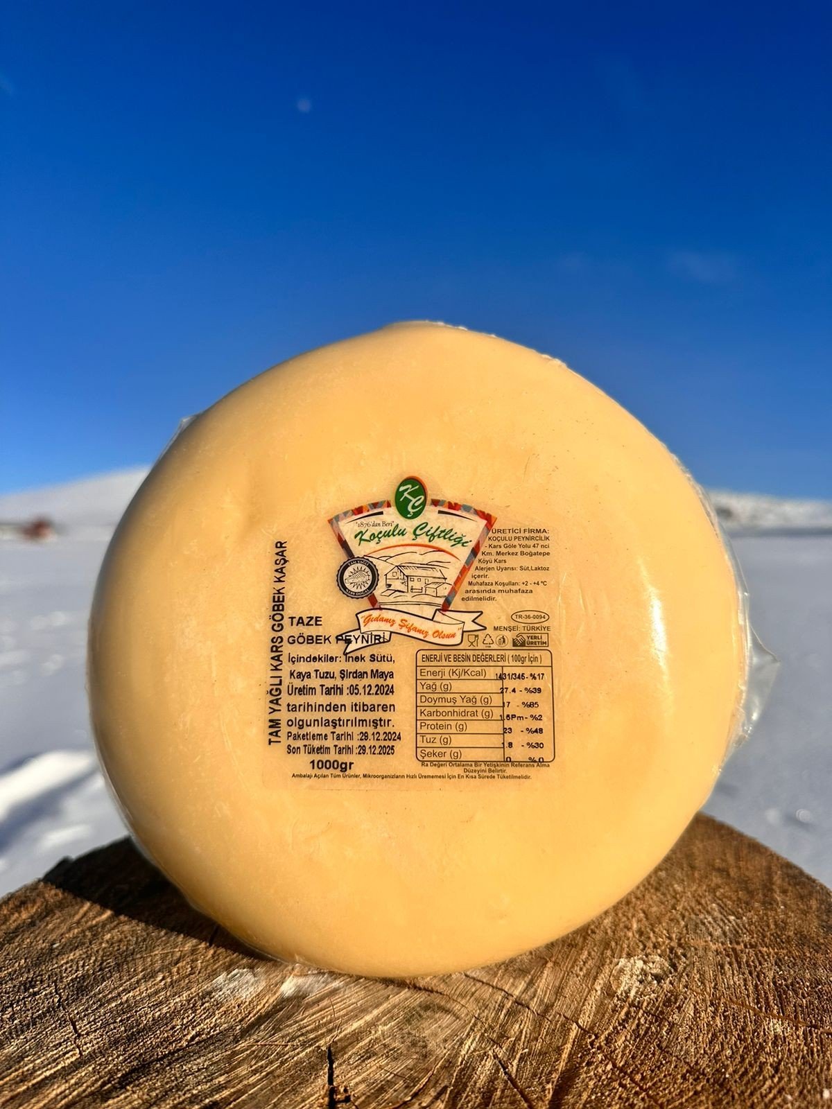 Kars Göbek Kaşarı Altıgen | 500 gr