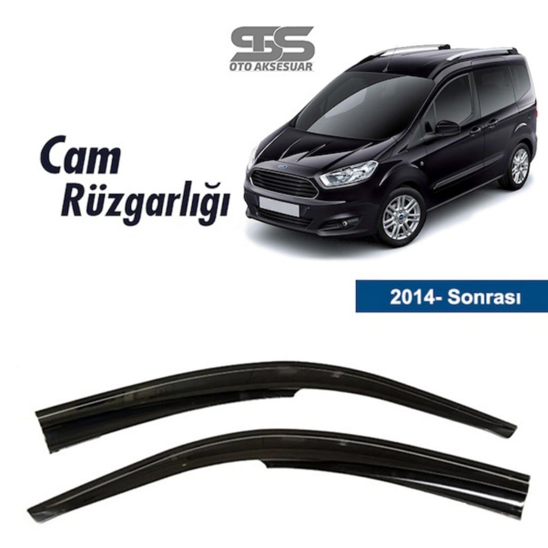 Cam Rüzgarlığı Ford Courier 2014 Sonrası Mügen Tip Piano Black