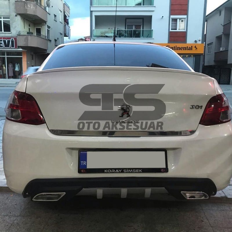 Peugeot 301 Bagaj Üstü Spoiler Parlak Beyaz