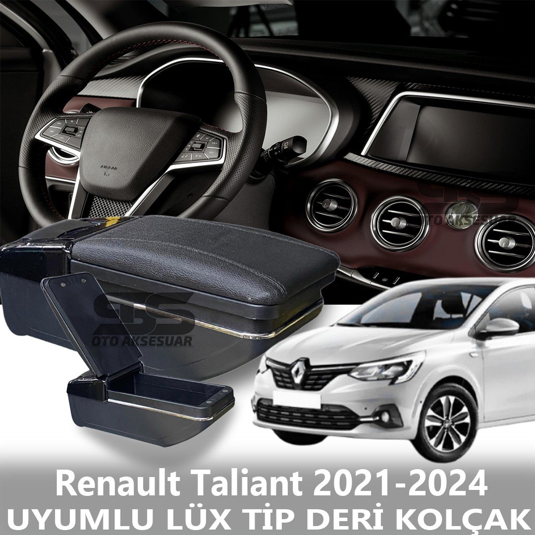 Renault Taliant 2021-2024 Uyumlu Premium  Deri Kol Dayama Kolçak Lüx Tip 