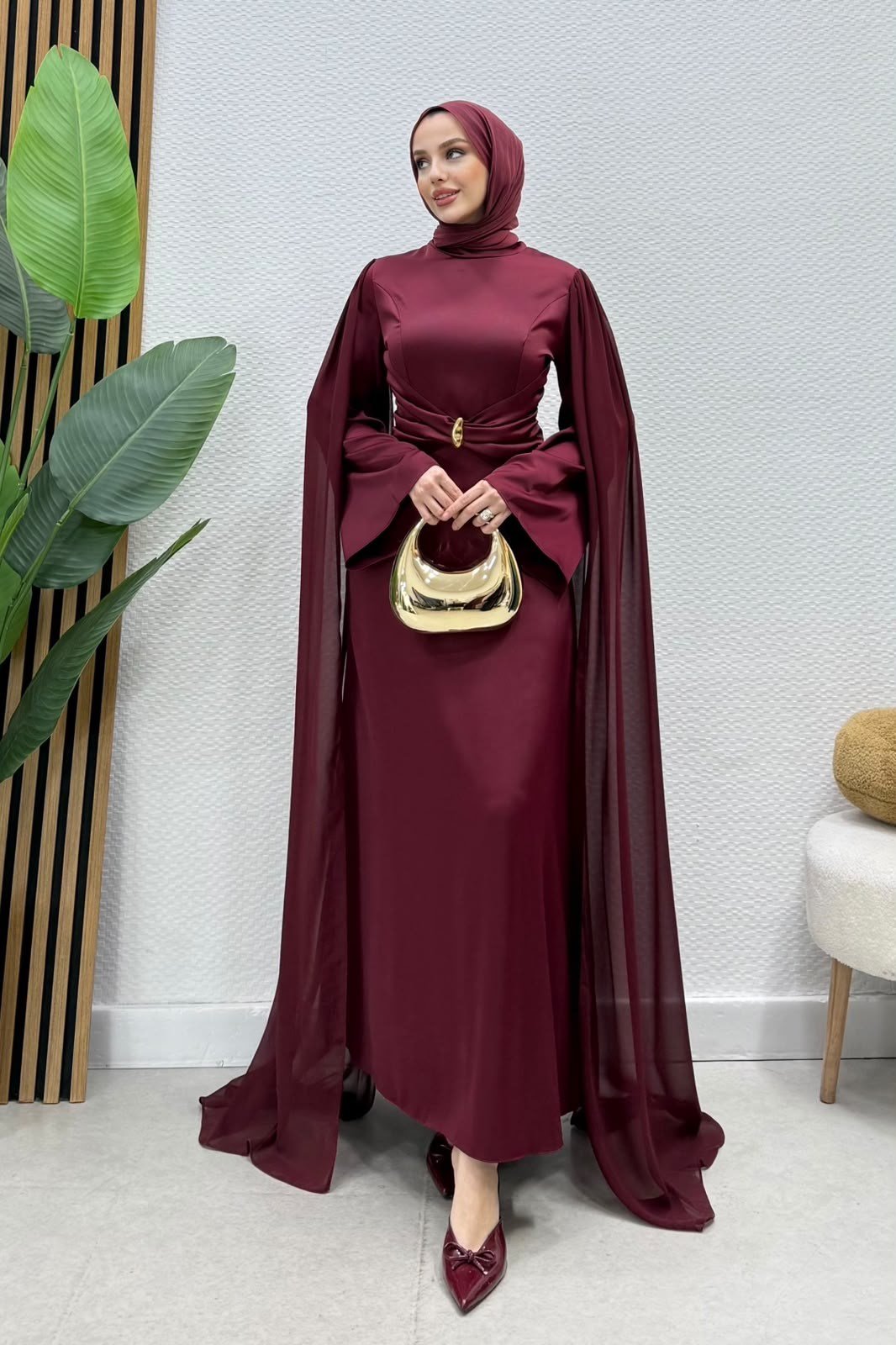 Sare Abiye -Bordo