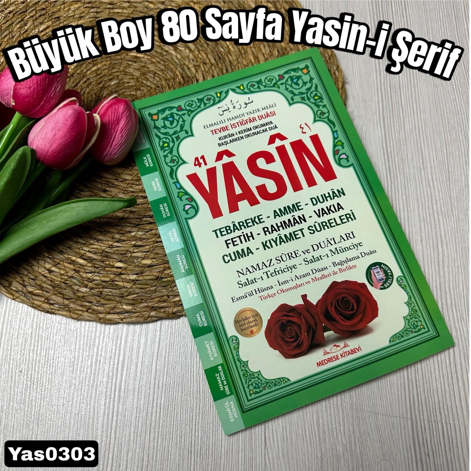 80 Sayfa Büyük Boy Yasin Kitabı