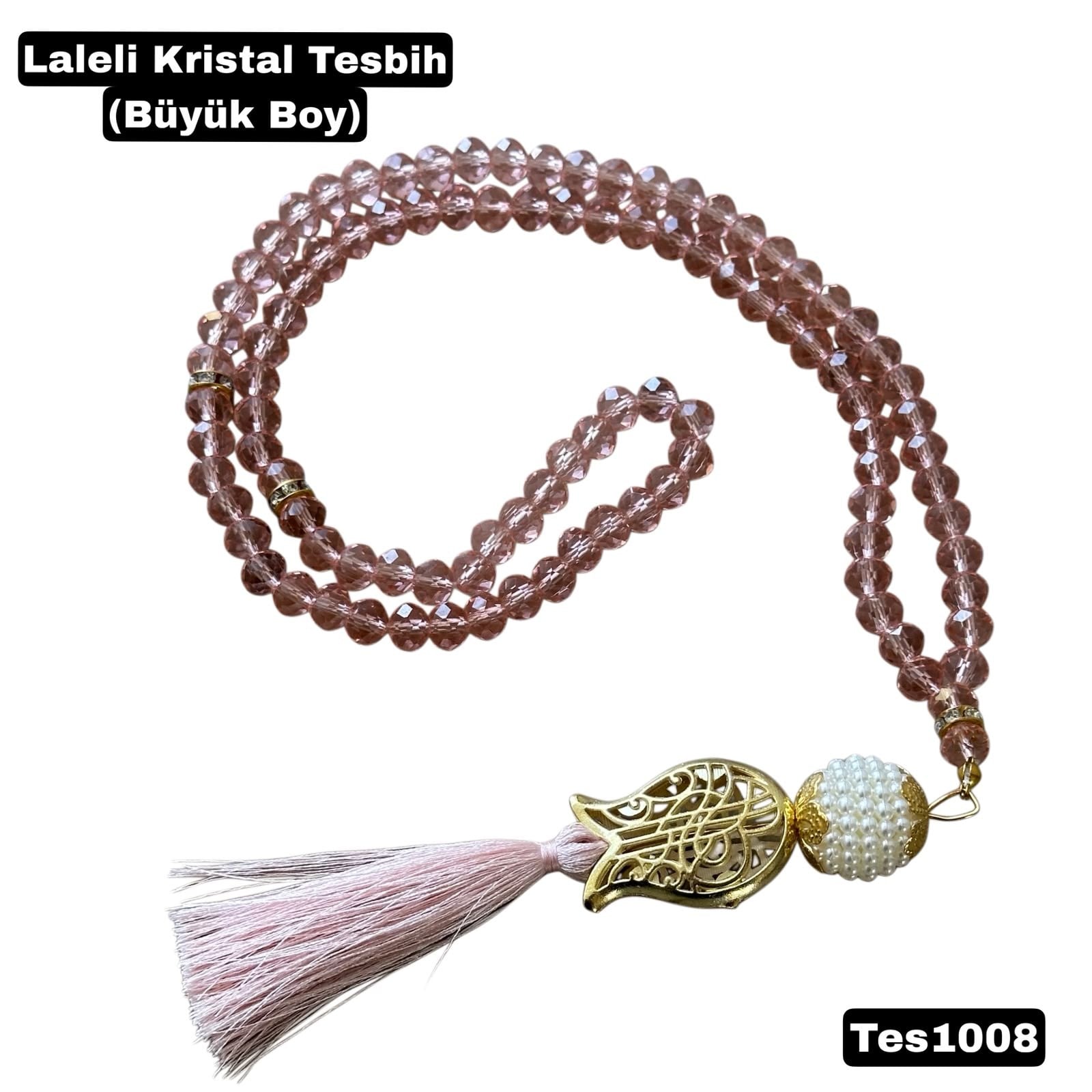 Kristal İnci Tesbih (Büyük Boy)