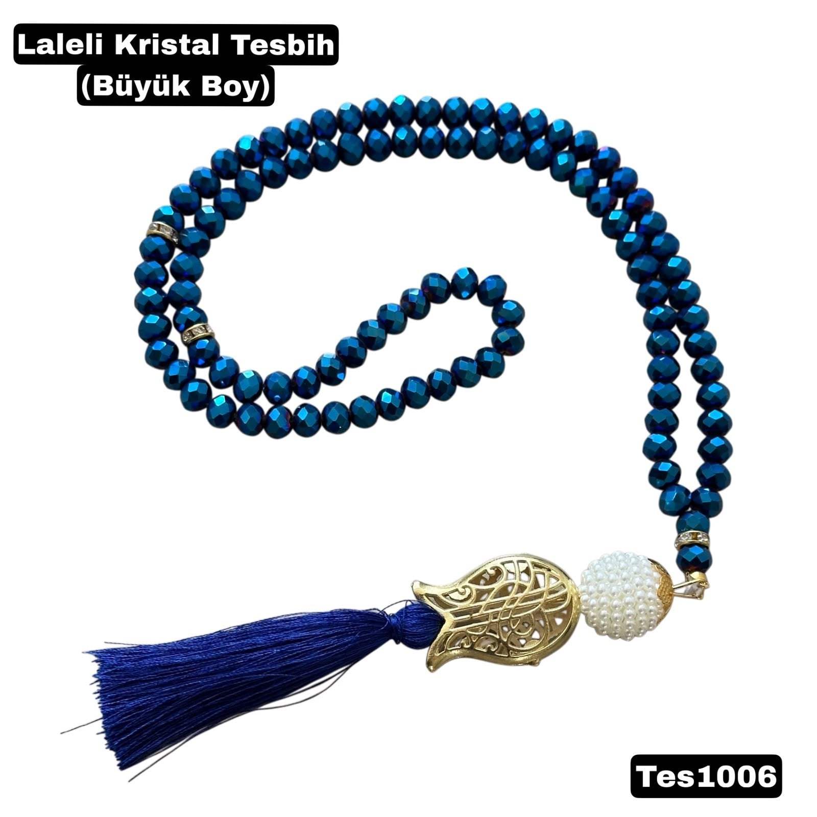 Kristal İnci Tesbih (Büyük Boy)