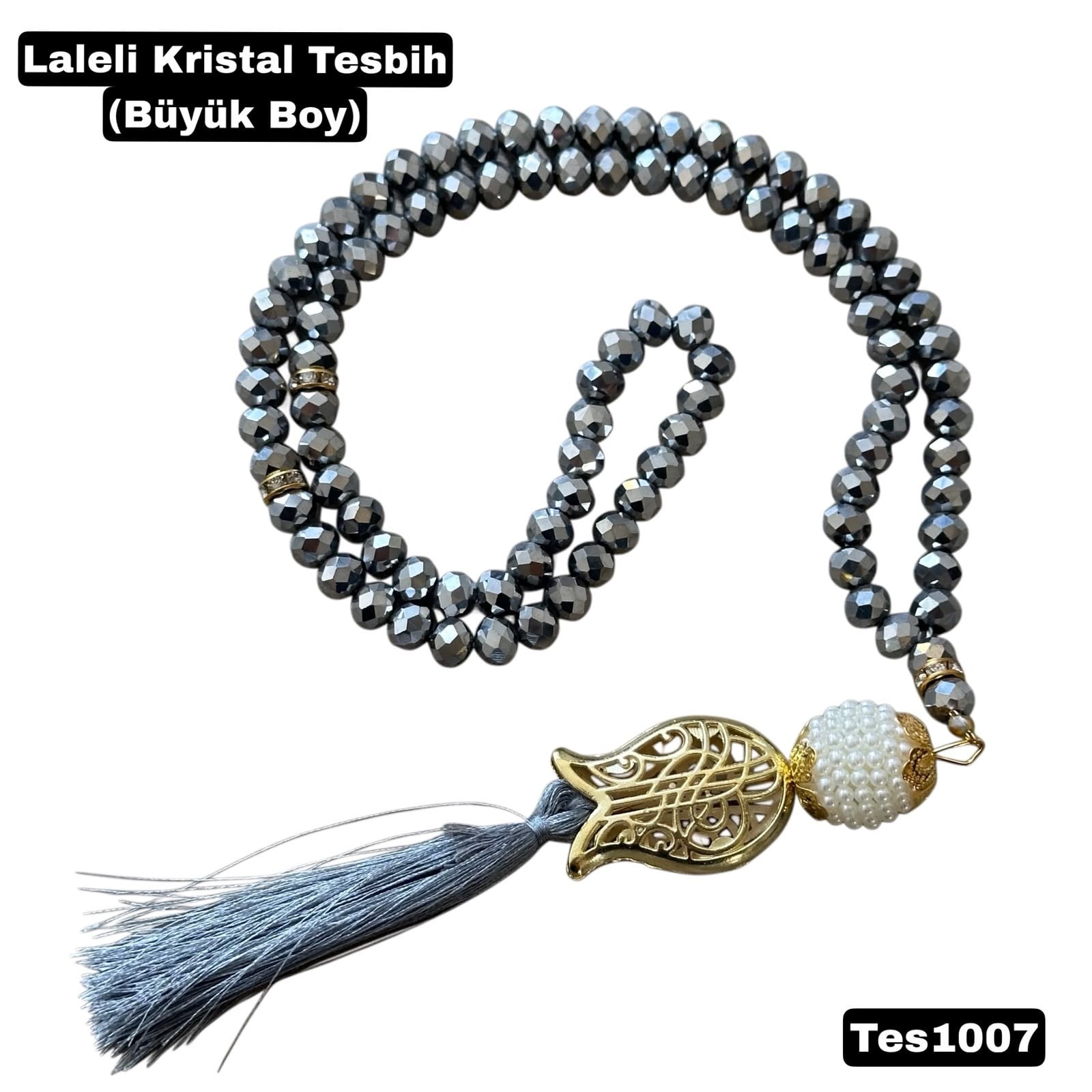 Kristal İnci Tesbih (Büyük Boy)