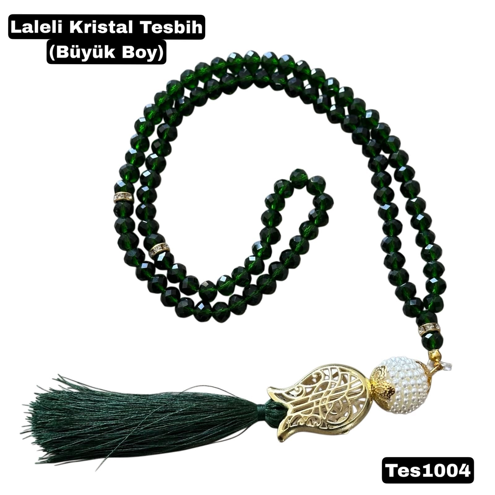 Kristal İnci Tesbih (Büyük Boy)