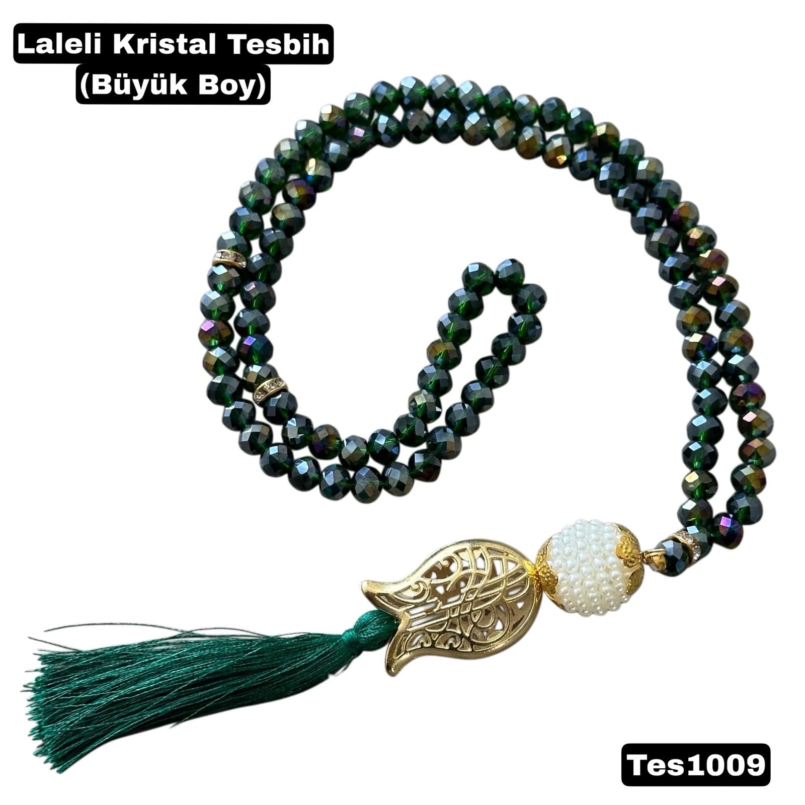 Kristal İnci Tesbih (Büyük Boy)