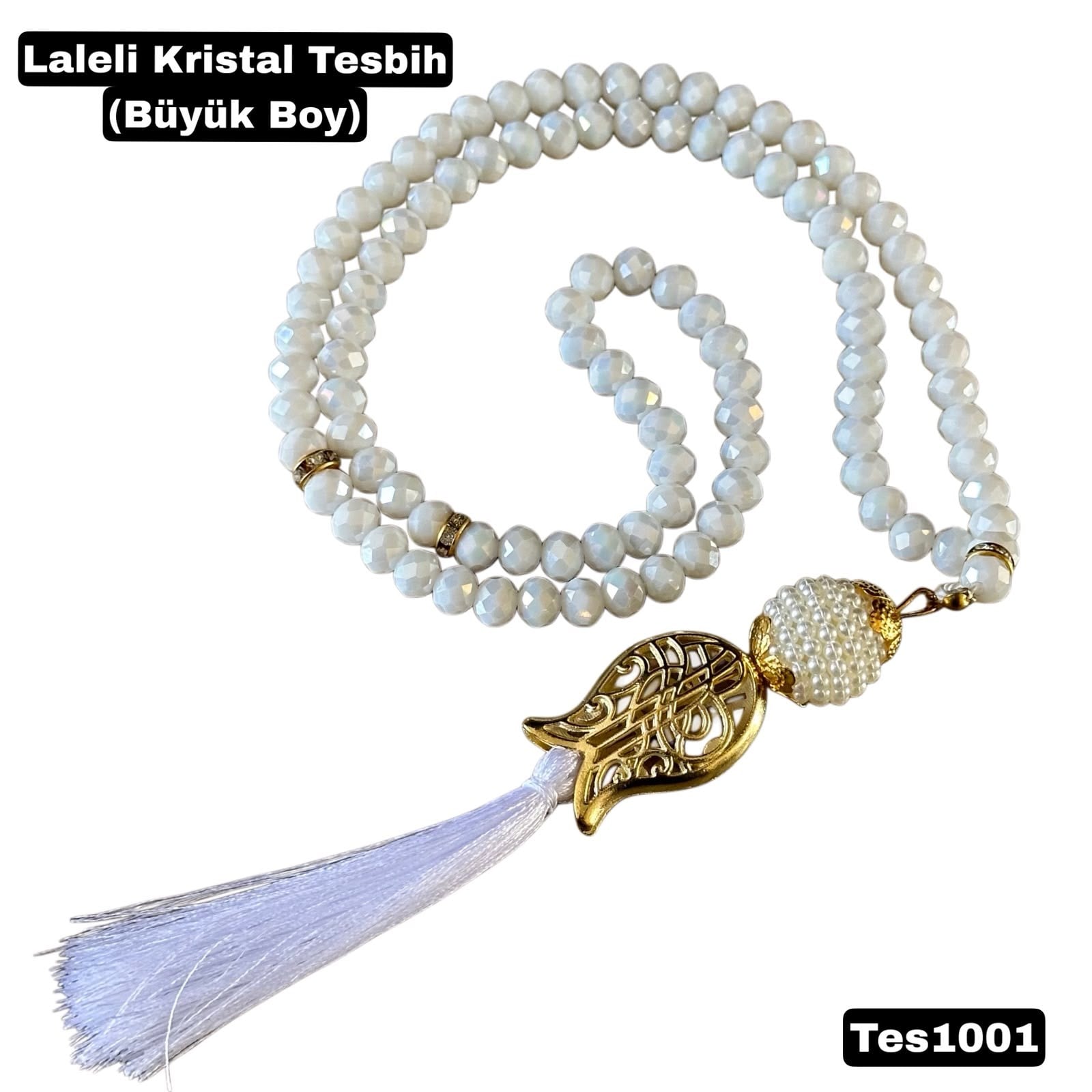Kristal İnci Tesbih (Büyük Boy)