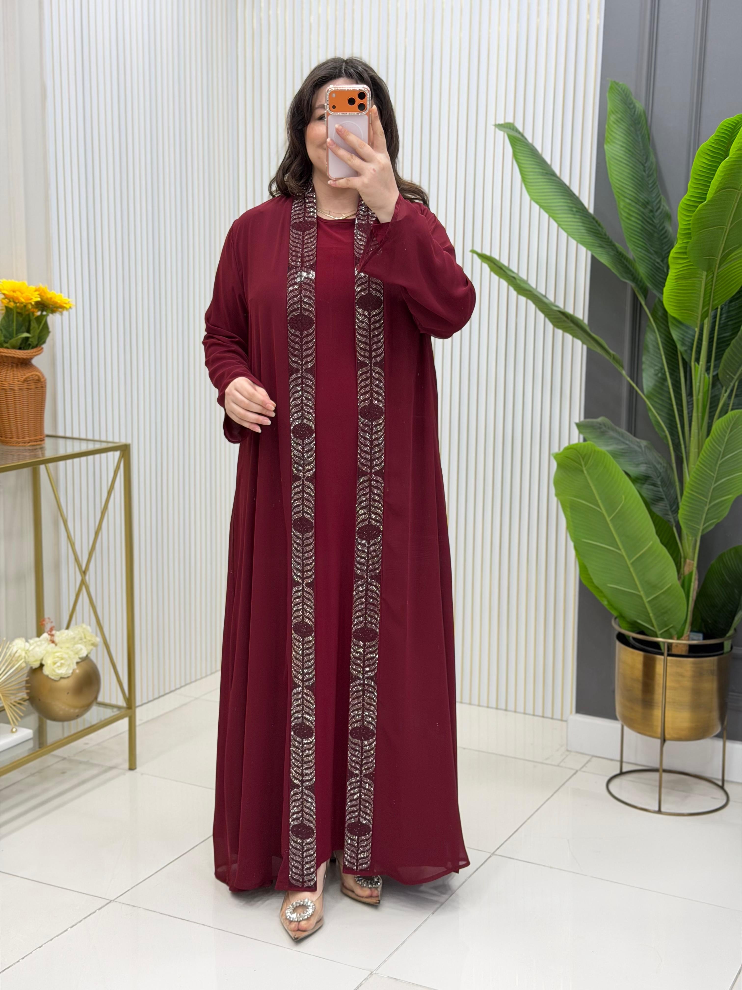 Nara Elbise Takım Bordo