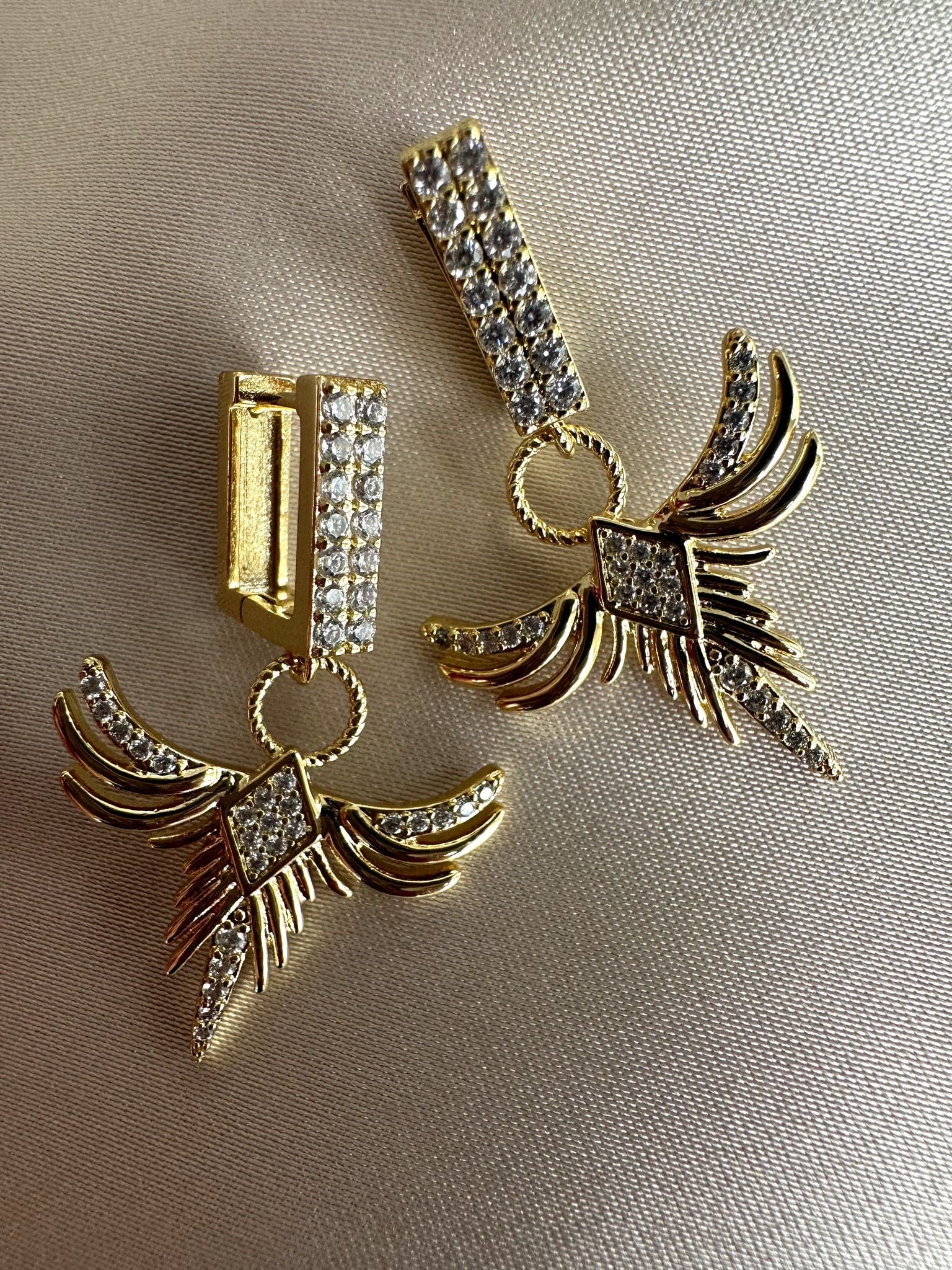14K Özel Seri Anka Kuşu Küpe