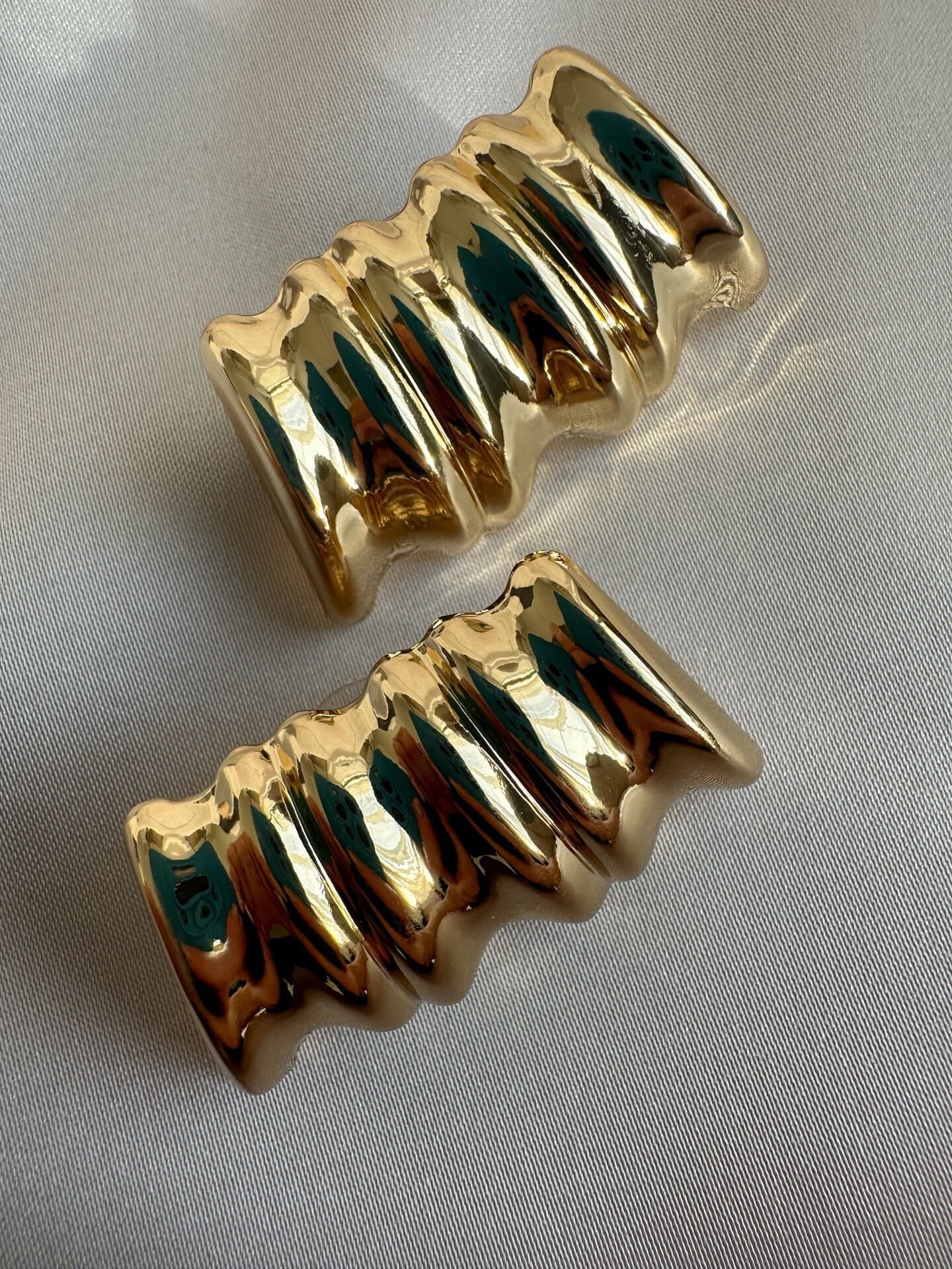 3 Dilim Gold Küpe