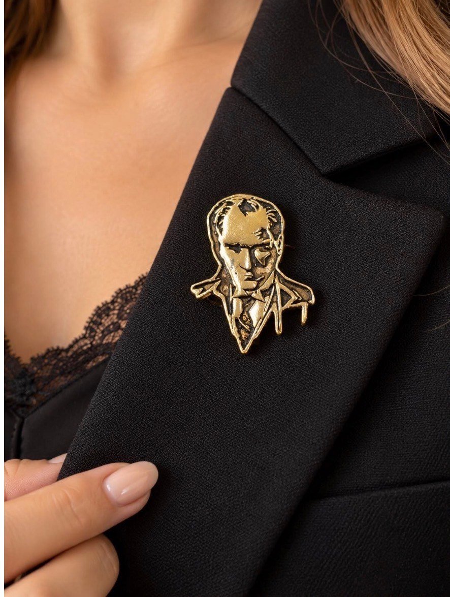 ATATÜRK Portre Broş