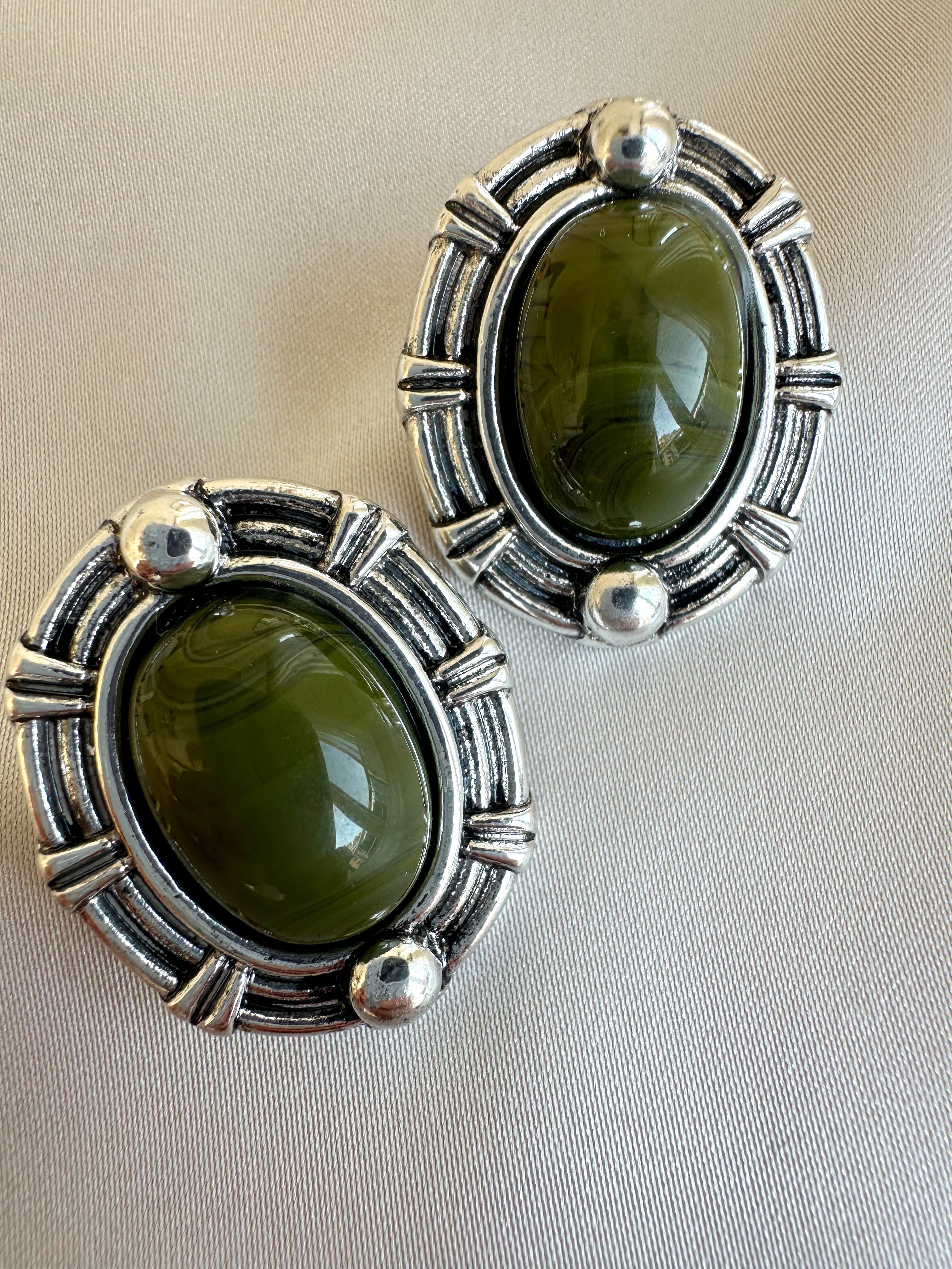 Jerry Silver Küpe(Haki)