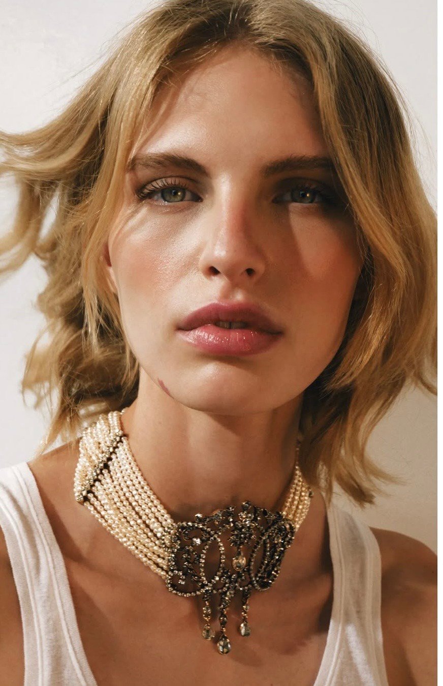 Marka Model Taşlı ve İncili Choker