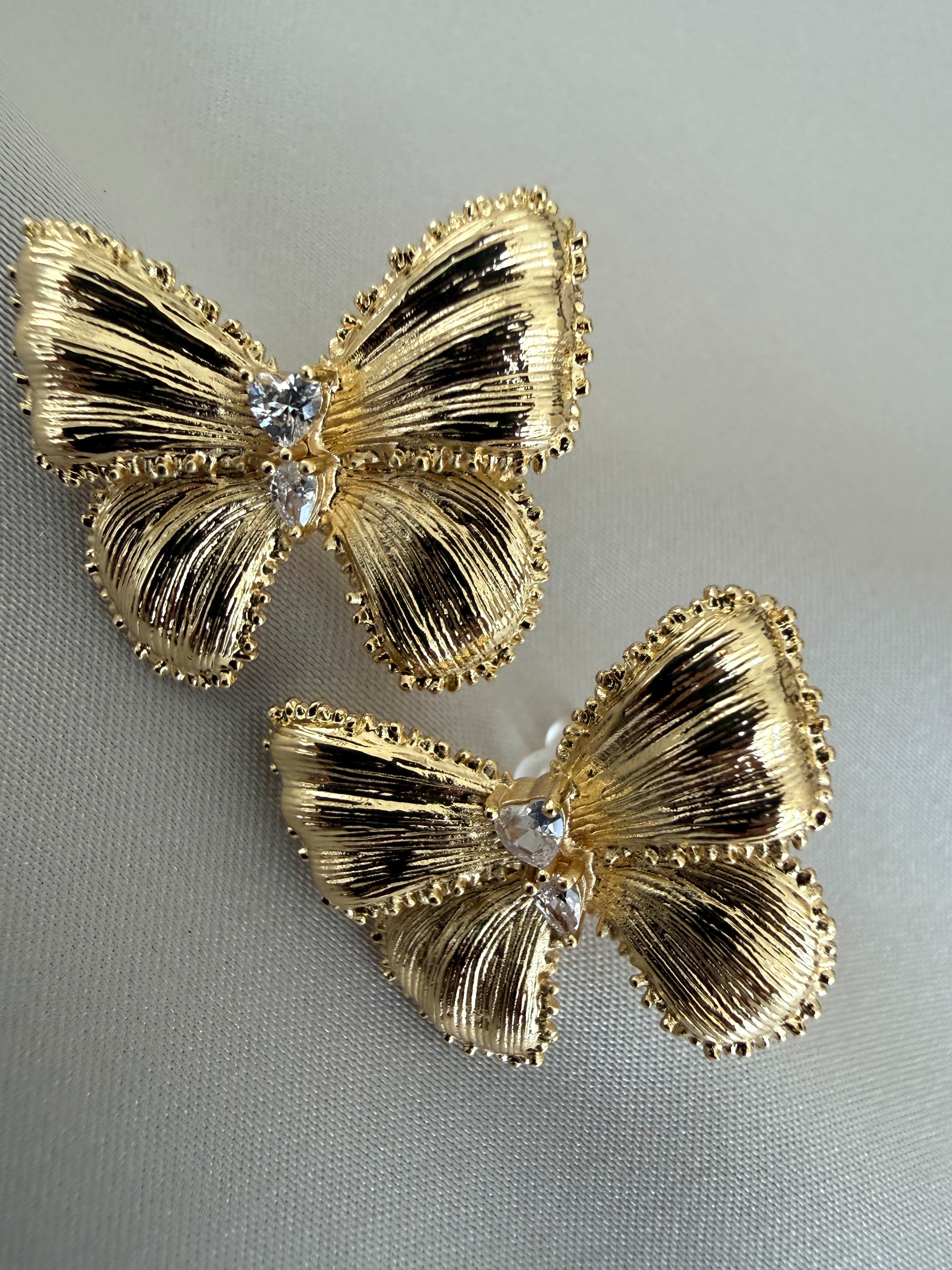 Mat Fiyonk Küpe(Gold)