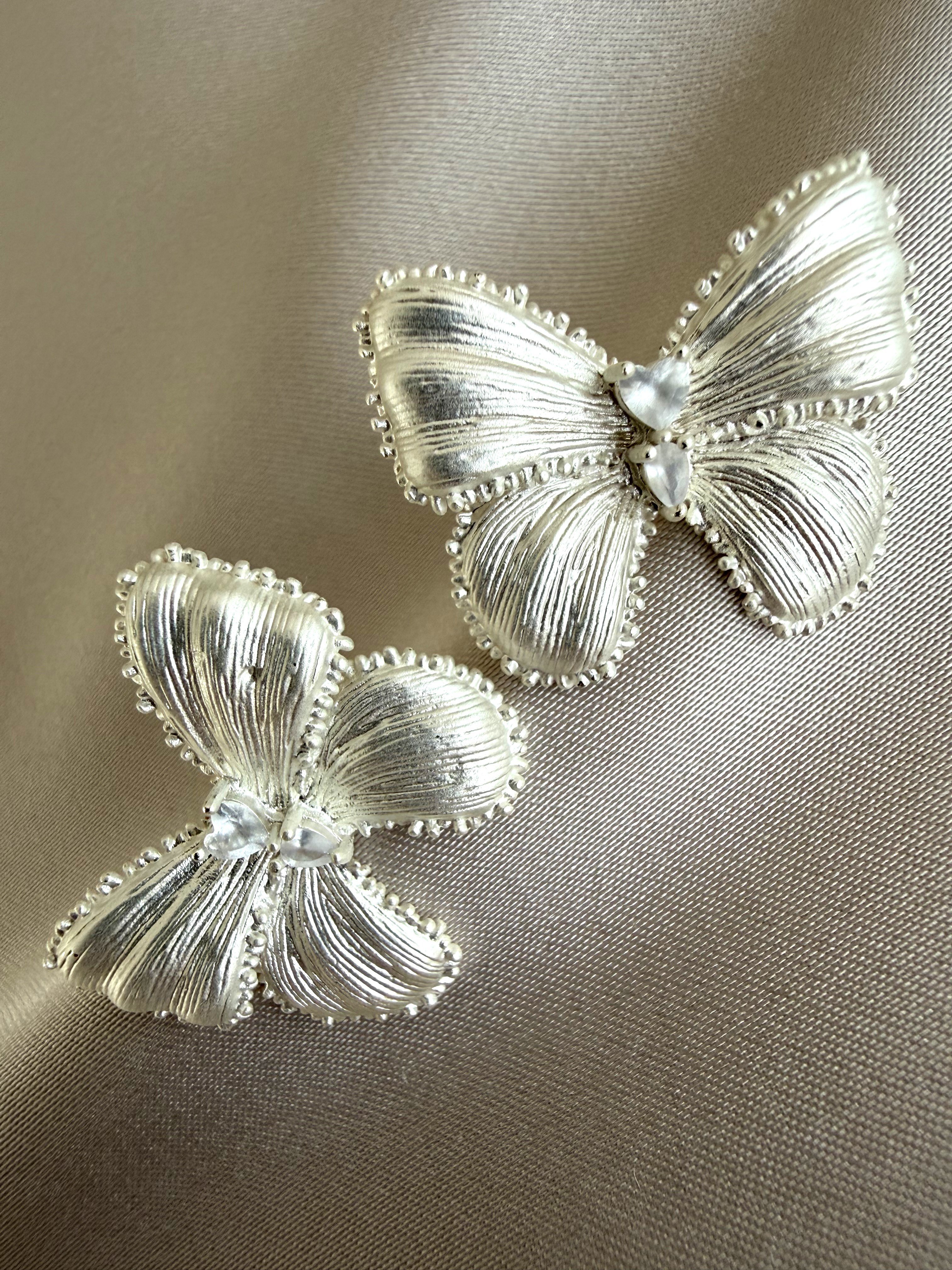 Mat Fiyonk Küpe(Silver)