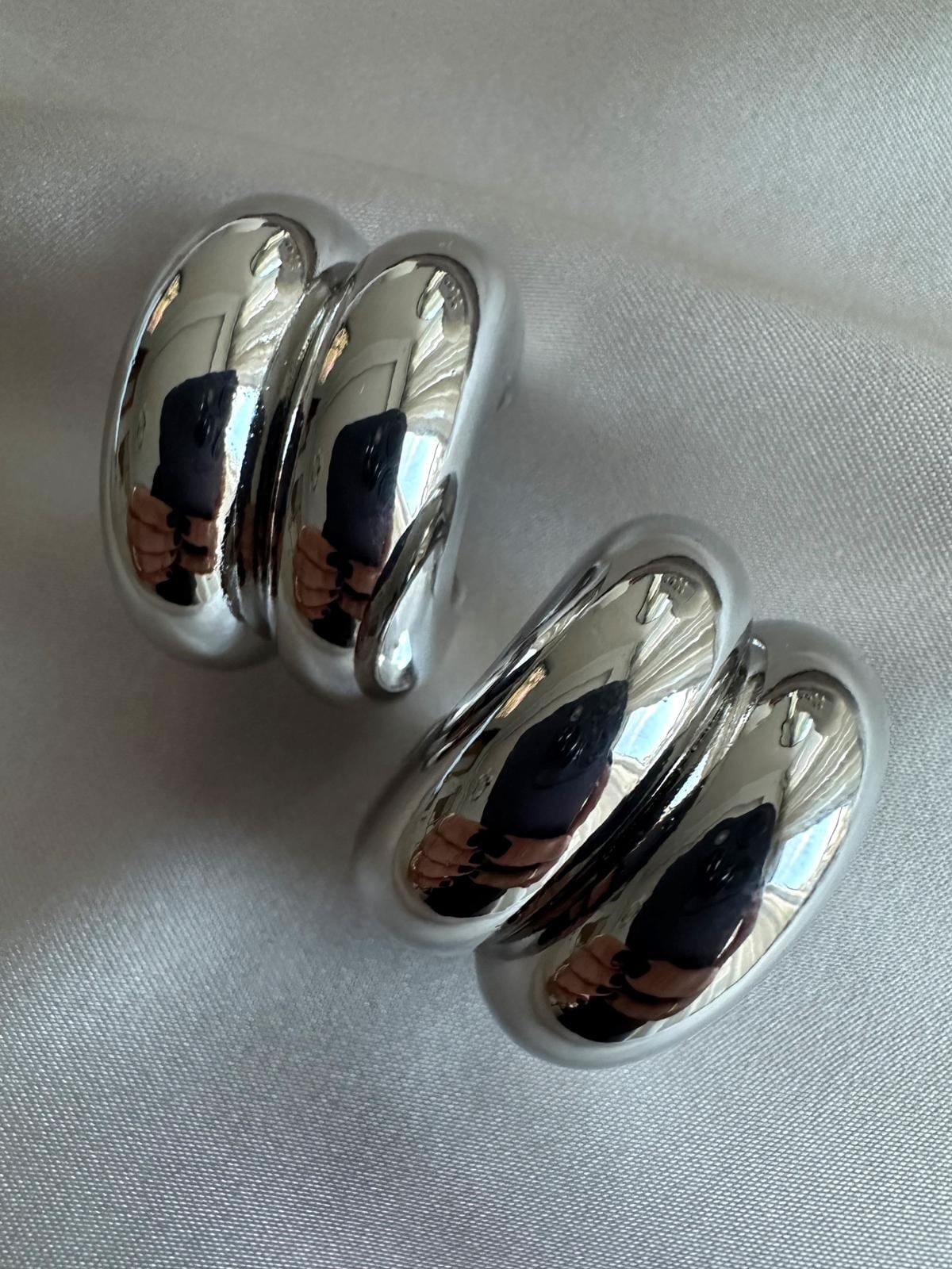 Sheel Bombeli Küpe(Silver)
