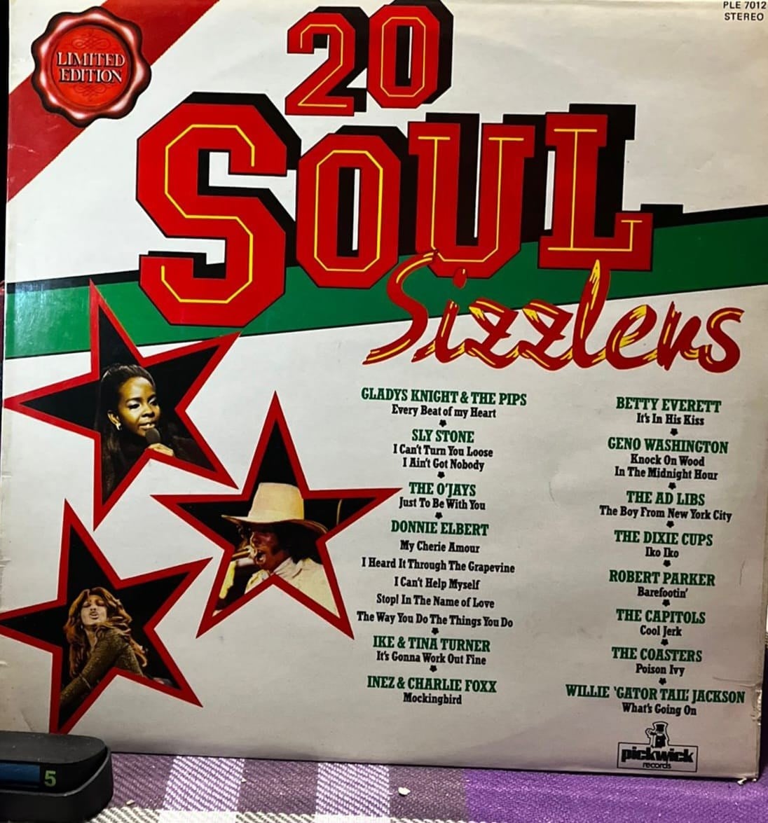 20 Soul Sizzlers - Various Artists (Pickwick Records - PLE 7012) LP Plak