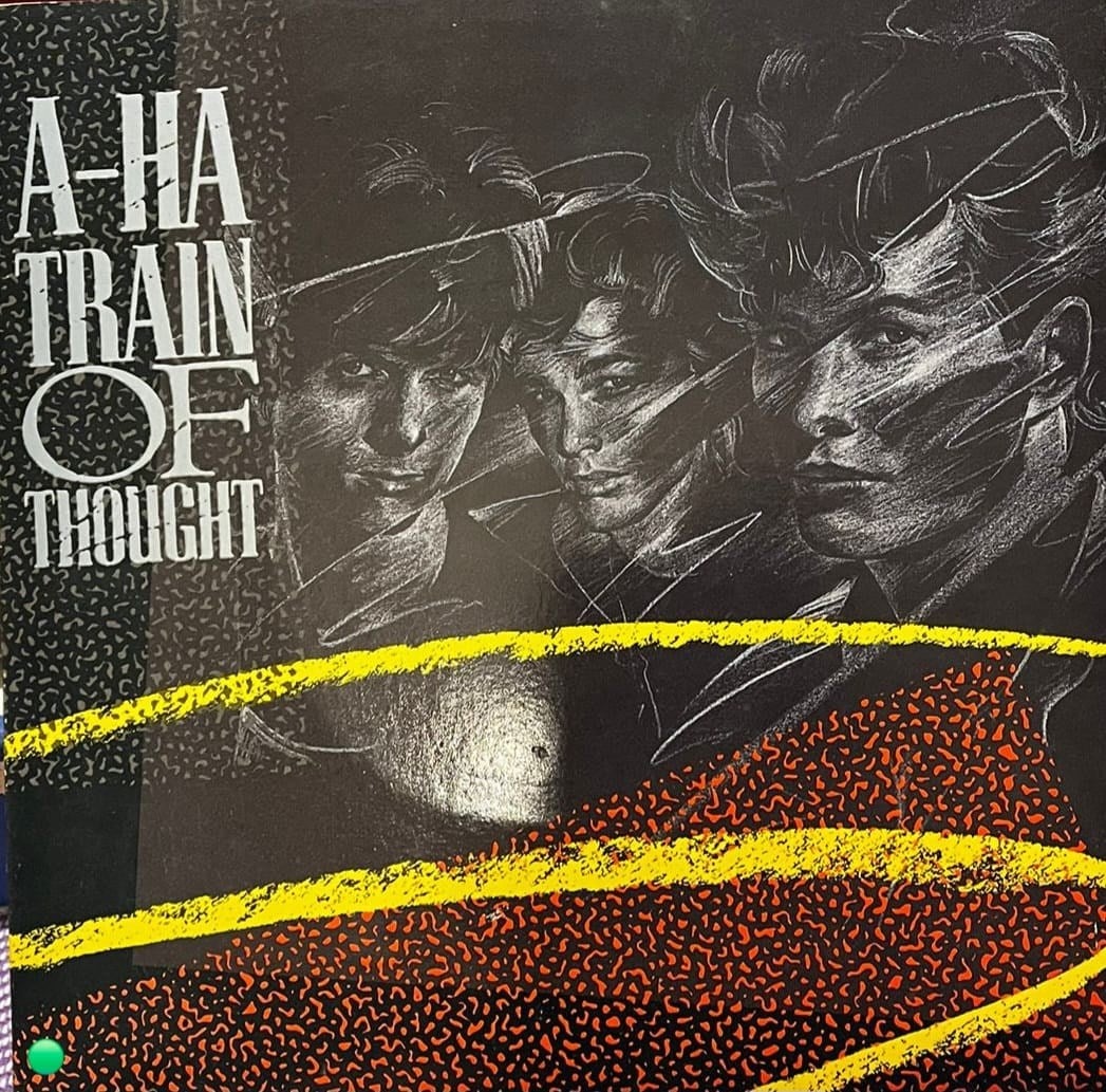A-ha - Train Of Thought / And You Tell Me (1986 Orijinal 45'lik Plak + Kapaklı)