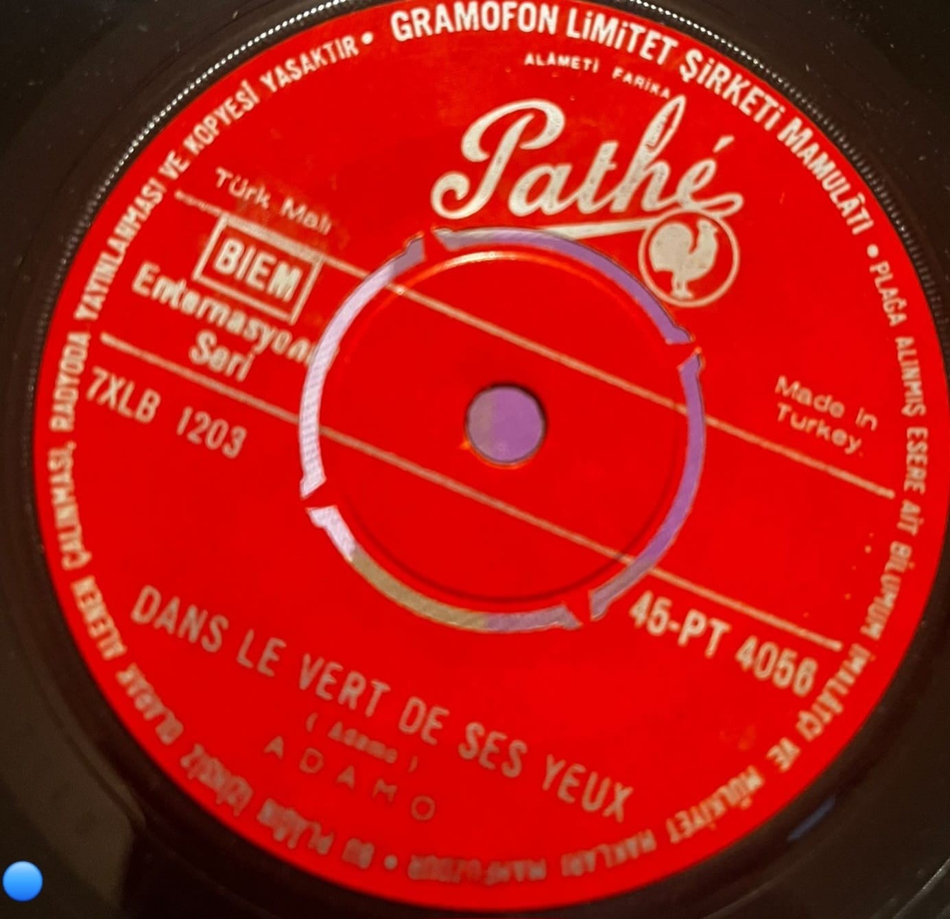 Adamo - Vous Permettez Monsieur / Dans Le Vert De Ses Yeux - Pathé 45-PT 4056 (Vinyl, 7