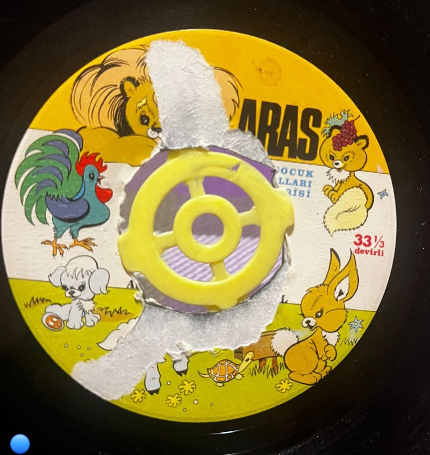 Aras Plak - Çocuk Masalları Serisi - 33 1/3 Devir Masal Plağı (Etiketi Hasarlı)