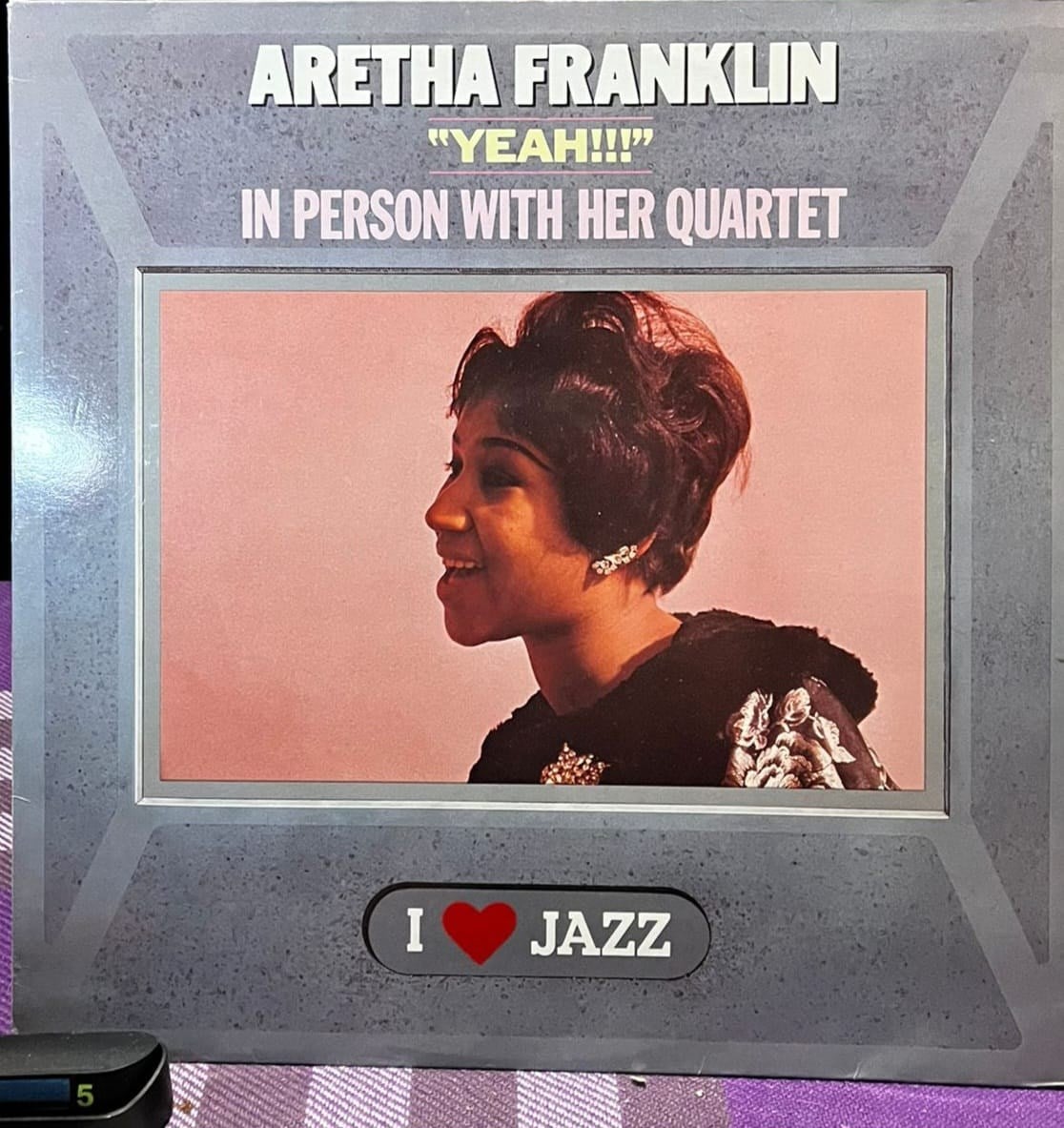 Aretha Franklin - Yeah!!! In Person With Her Quartet (1983) I Love Jazz Series CBS LP / Vinil Plak