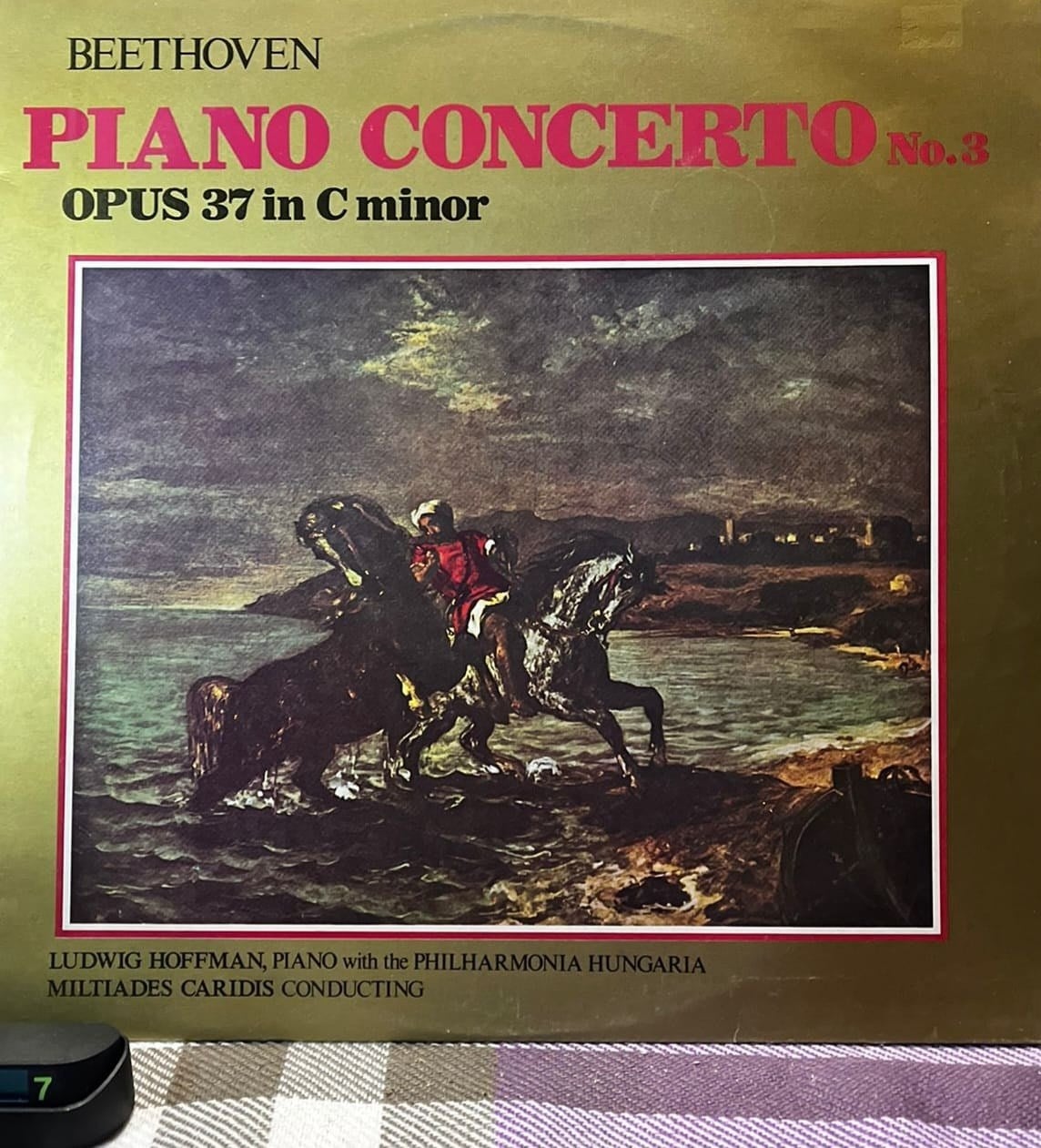Beethoven - Piano Concerto No. 3 in C Minor, Op. 37 - Ludwig Hoffman, Miltiades Caridis (Stereo Gold Award Classics – MER 399) LP