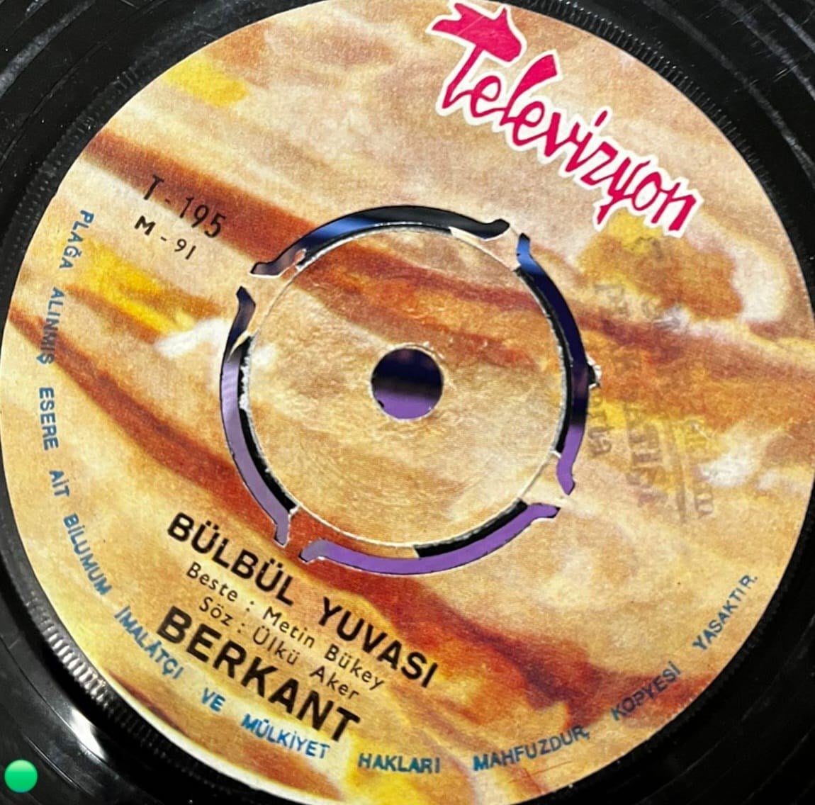 Berkant - Bülbül Yuvası / Elma Şekeri (45'lik Plak, Televizyon)
