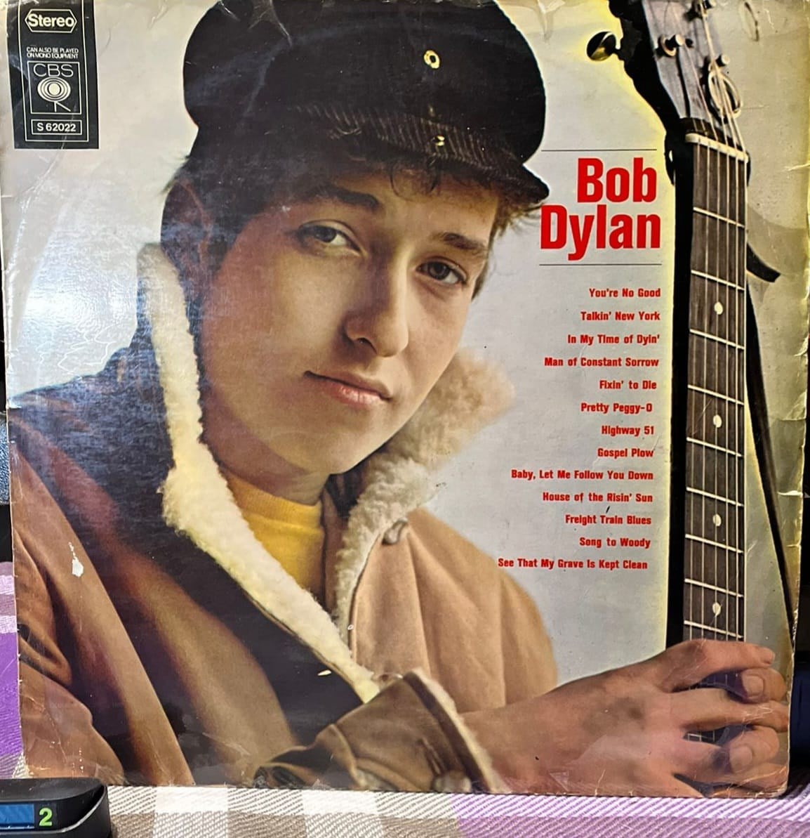 Bob Dylan - Bob Dylan (Self-Titled) İlk Albüm - CBS S 62022 (Plak, LP)