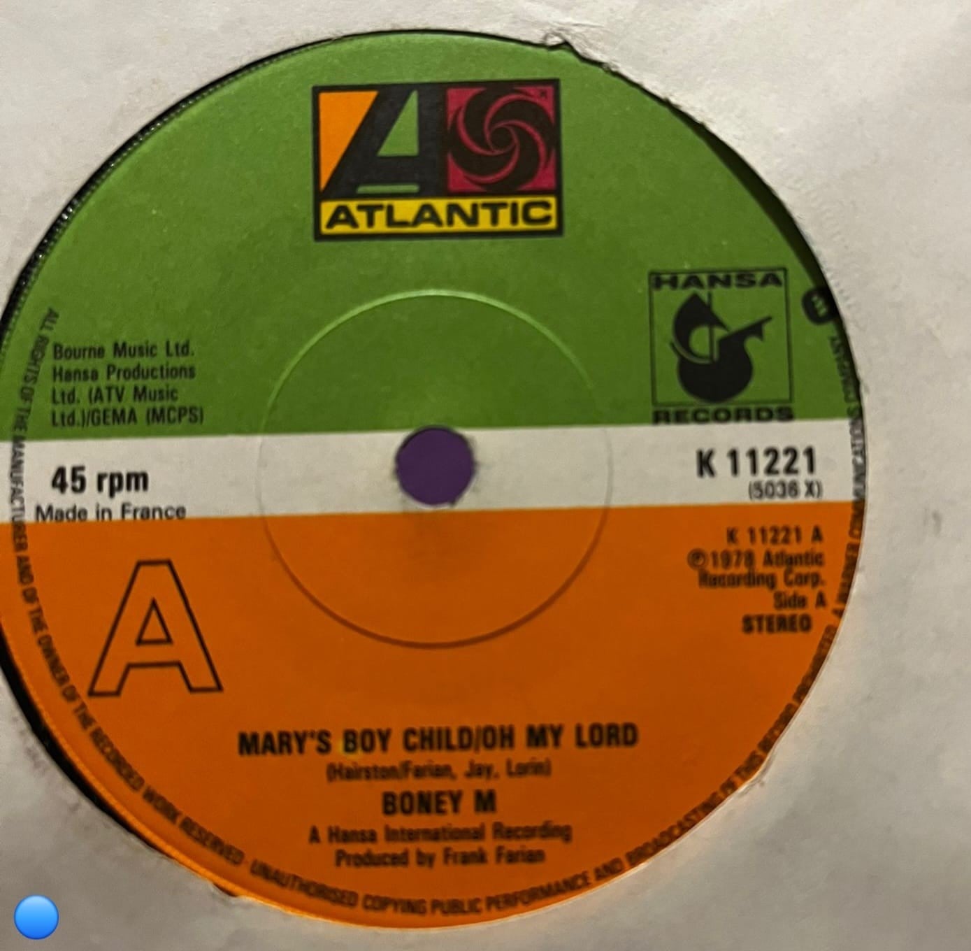 Boney M. - Mary's Boy Child / Oh My Lord / Dancing In The Streets (7
