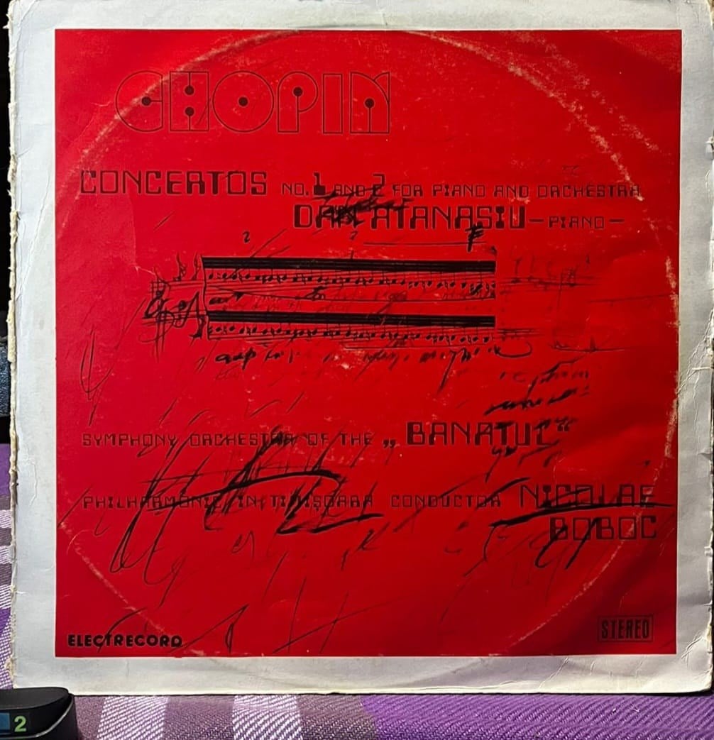 Chopin - Concertos No. 1 & 2 / Dan Atanasiu - Nadir Romanya Electrecord Baskı (2LP)