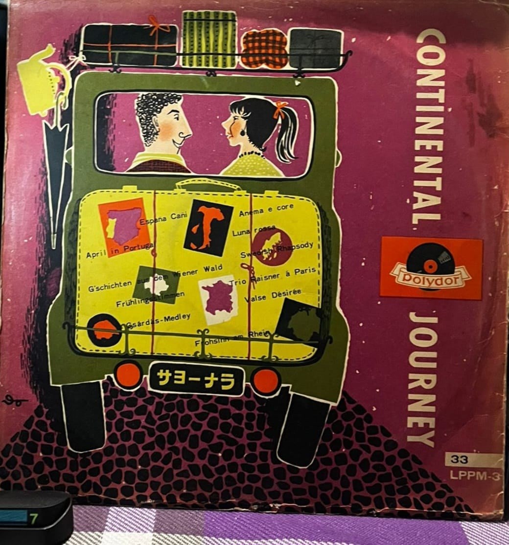 Continental Journey - Various Artists (1950s) Vinyl LP - Polydor LPPM-3 - Nippon Grammophon Japan
