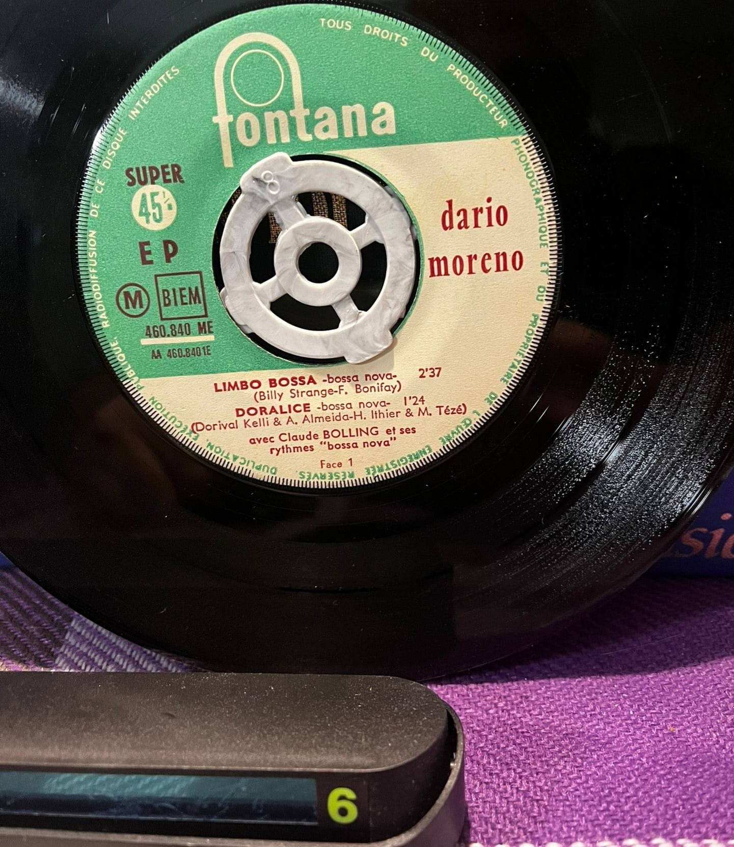 Dario Moreno - Bossa Nova EP (Fontana - 460.840 ME - France)