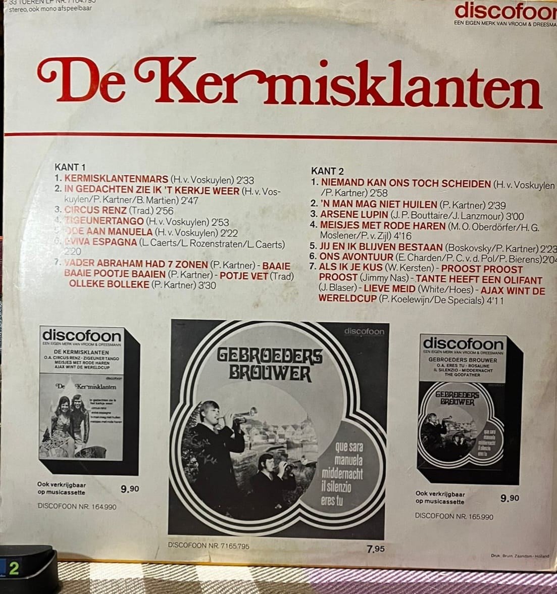 De Kermisklanten - In Gedachten Zie Ik Het Kerkje Weer Vinyl LP (Discofoon)