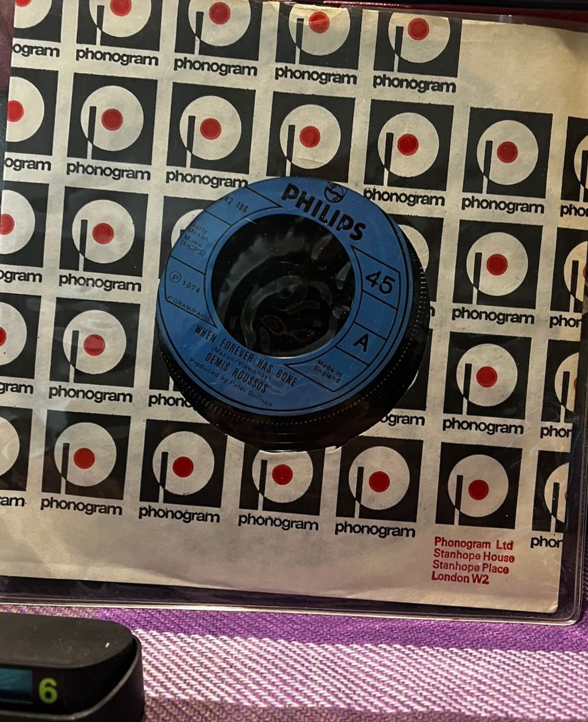 Demis Roussos - When Forever Has Gone / Woman (Philips - 1976 - UK Press)