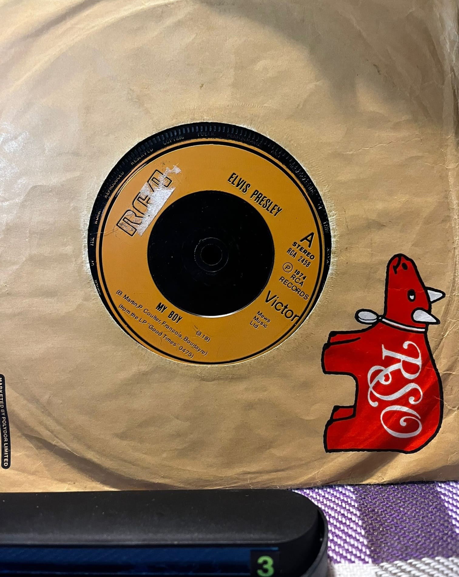 Elvis Presley - My Boy / Loving Arms (1974 UK Press) 7