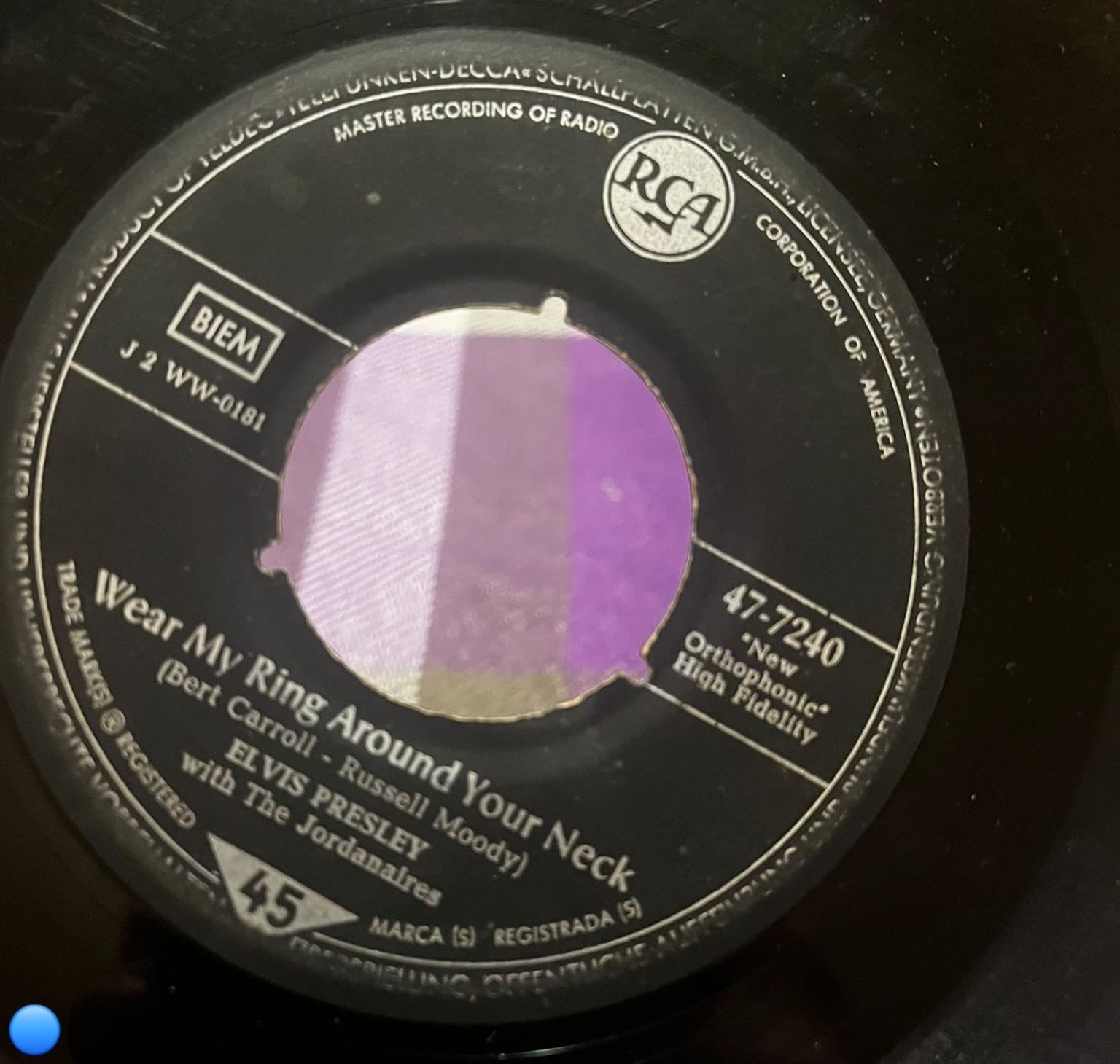 Elvis Presley - Wear My Ring Around Your Neck / Doncha' Think It's Time - RCA 47-7240 (Vinyl, 7
